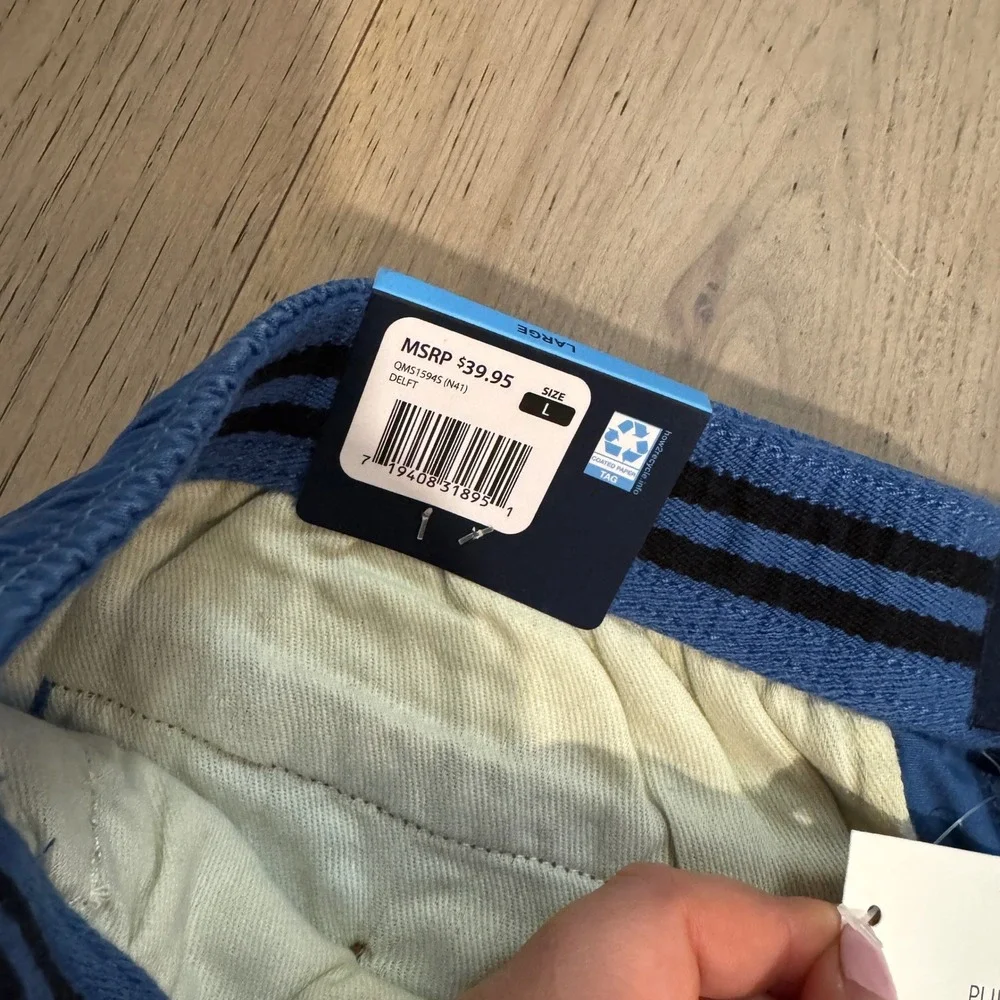 NWT Gap Mens Delft Pull On Shorts Blue‎ Elastic Drawstring QMS1594S Large